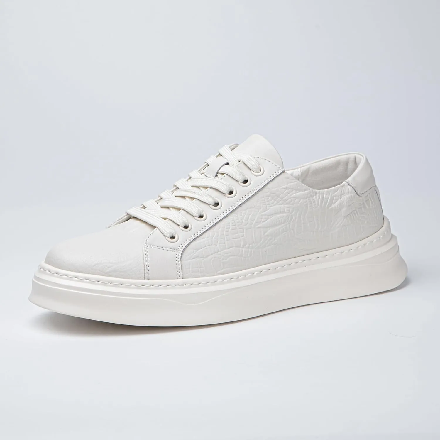 Qidordour Welford Men's Casual Skate Shoes Fashion Leather Walking Shoes