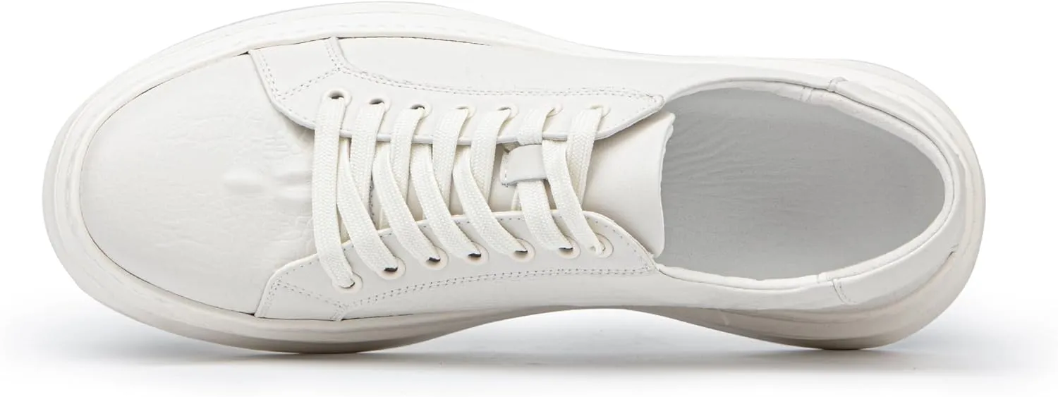 Qidordour Welford Men's Casual Skate Shoes Fashion Leather Walking Shoes