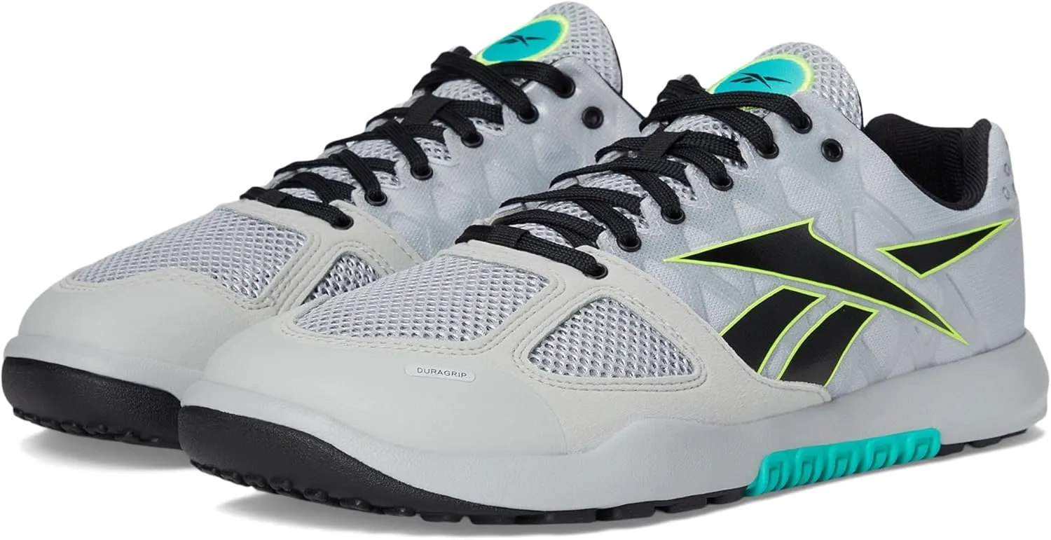 Reebok Men's Nano 2.0 Sneaker, Grey 1/Unleashed Green/Lime, 7