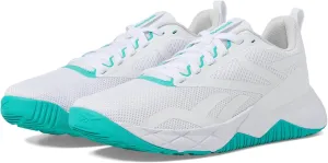 Reebok Women's NFX Trainer Sneaker, Footwear White/Black/Unleashed Green, 11