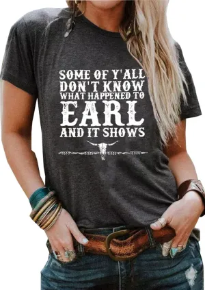 Rock Band T-Shirt Women Country Music Shirt Tops Vintage Graphic Tees Shirts Retro Steer Western Rodeo Tshirt
