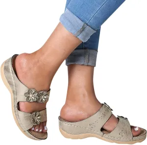 Sandals for Women Dressy Summer, Women Premium Orthopedic Open Toe Sandals Retro Anti-Slip Summer Casual Sandals