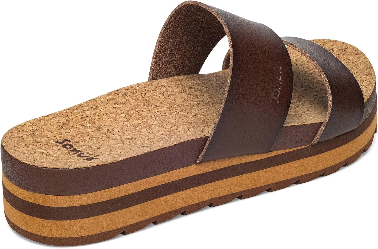 Sanuk Womens Alt-Itude | Platform Sandals Women | Womens Fashion Slide Sandals | Molded Footbed with Arch Support