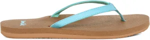 Sanuk Yoga Joy | Flip Flops for Women | Yoga Sandals For Women | Women's Beach Sandals | Memory Foam Footbed, Sky Blue, 10