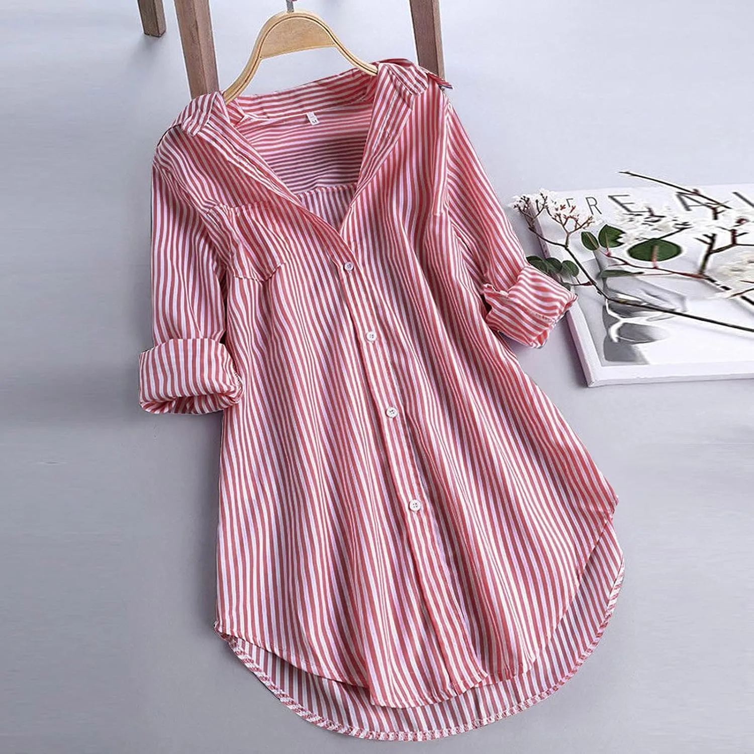 Shirts for Women 2025 Summer Linen Button Down Shirt Rolled Cuffed Short Sleeve Blouse Casual Beach Cotton Tops