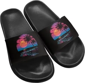 Slides & Slippers for Women & Men Casual Pool Sandals Open Toe Shower Shoes Summer Footwear Gift for Family Friends
