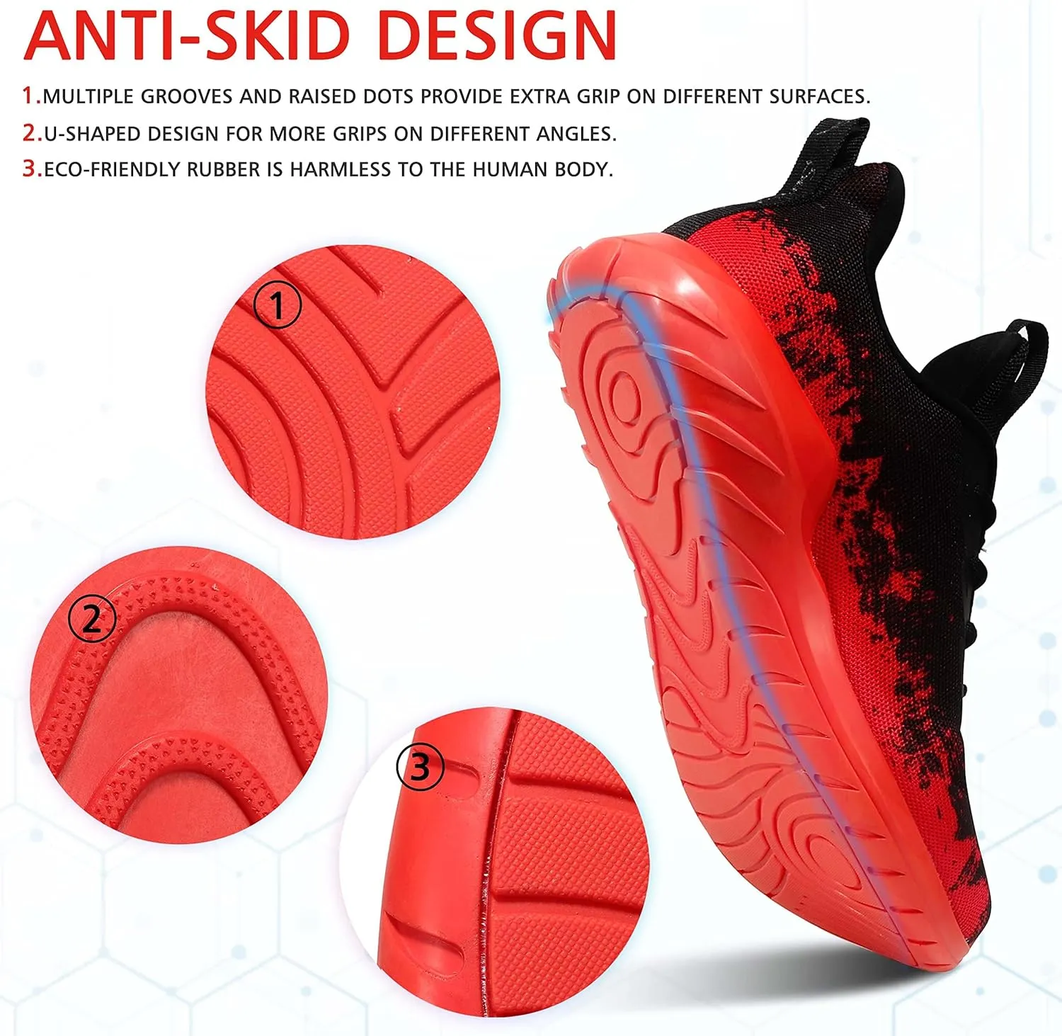 Soulsfeng Kids Tennis Shoes Lightweight Breathable Boys Running Shoe Fashion Walking Sneakers for Girls (Little Kid/Big Kid)