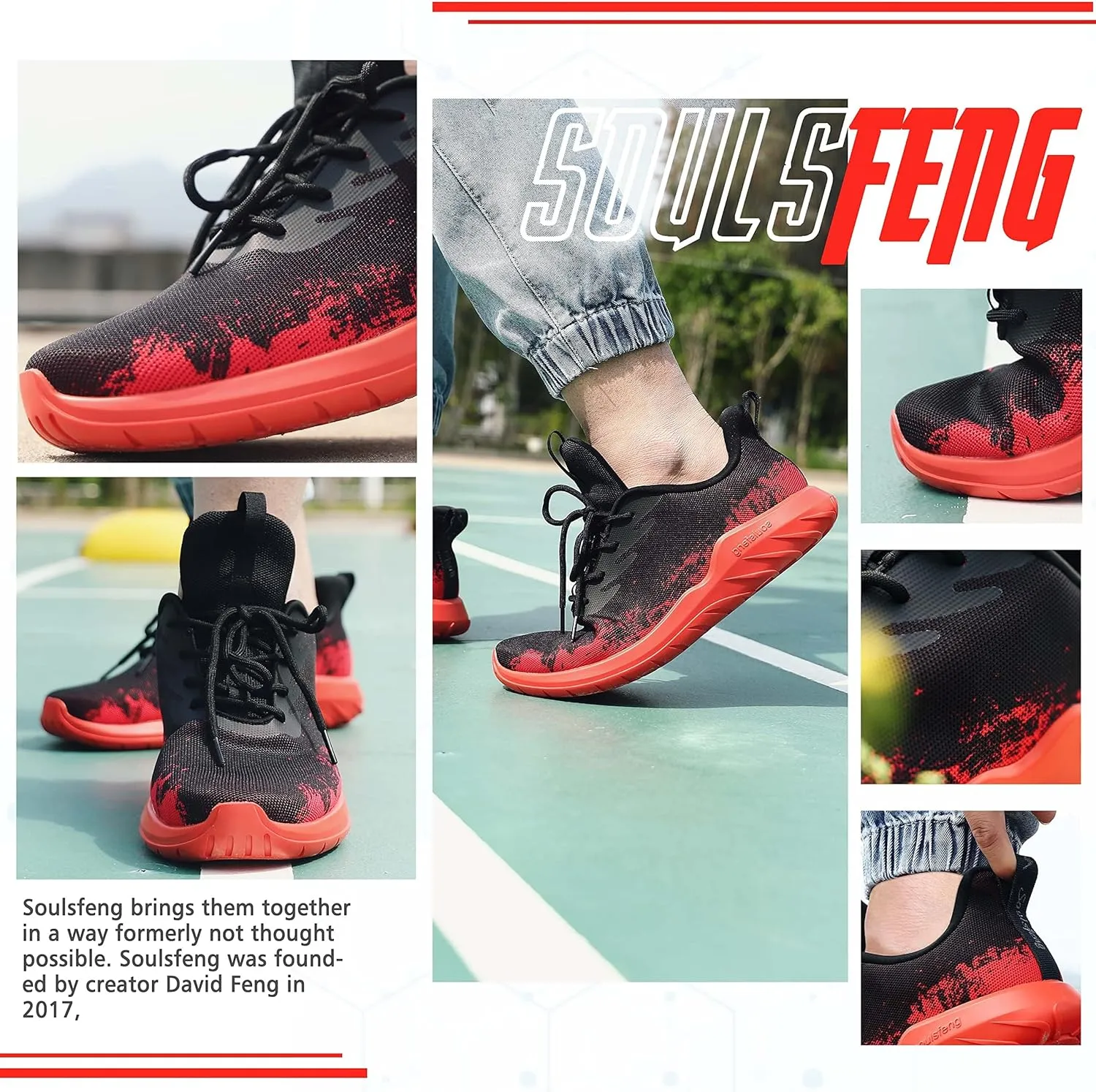 Soulsfeng Kids Tennis Shoes Lightweight Breathable Boys Running Shoe Fashion Walking Sneakers for Girls (Little Kid/Big Kid)
