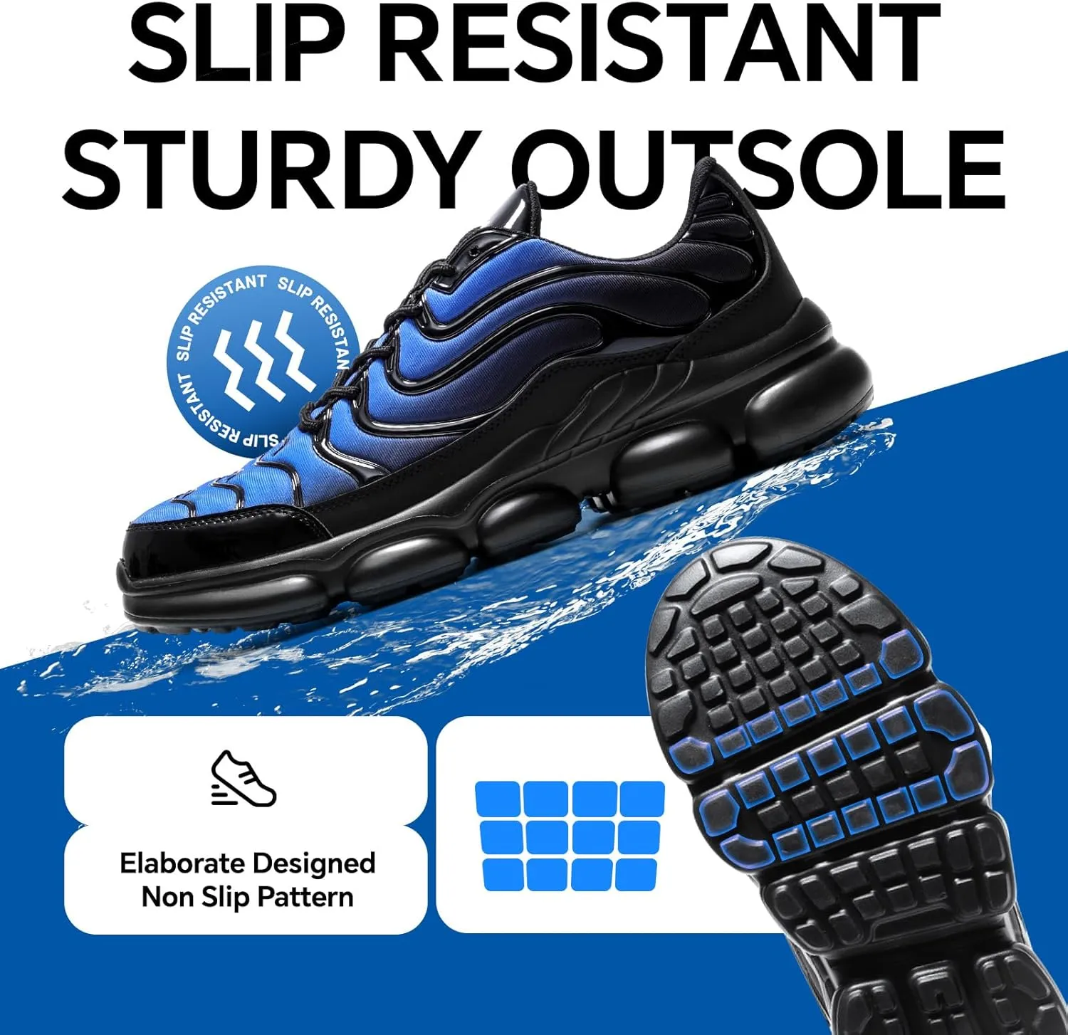 Steel Toe Shoes for Men Women Comfortable Lightweight Work Sneakers for Men Composite Toe Safety Sneakers Men's Slip Resistant Indestructable Construction Safety Shoes