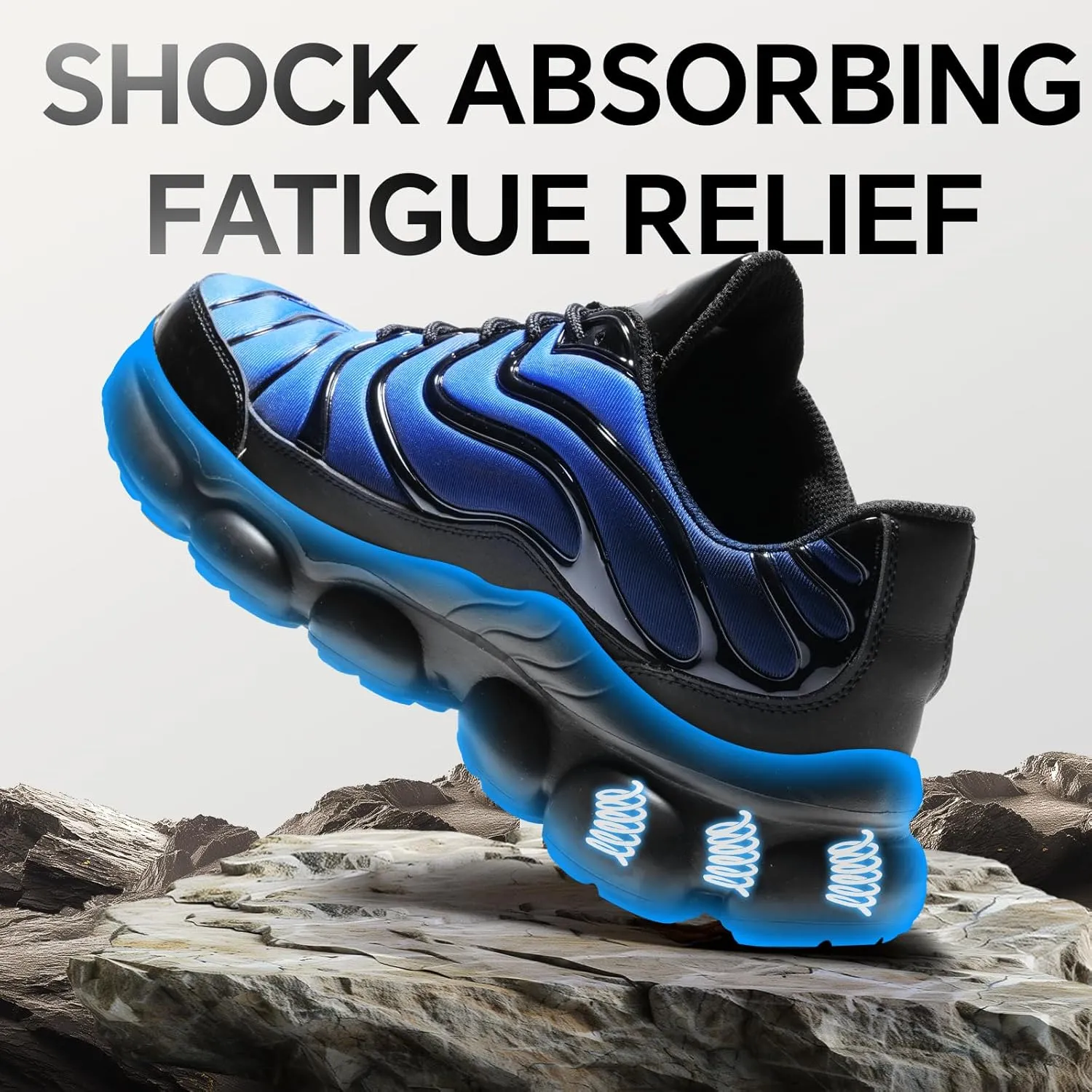 Steel Toe Shoes for Men Women Comfortable Lightweight Work Sneakers for Men Composite Toe Safety Sneakers Men's Slip Resistant Indestructable Construction Safety Shoes