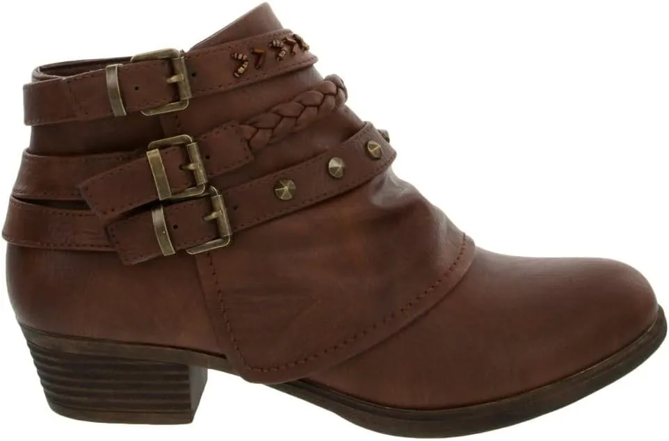 Sugar Women's Dress Block Heel Ankle Boot, Ladies Zipper Bootie