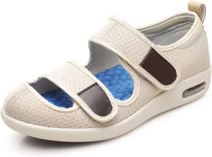 Summer Men's Adjustable Shoes Arthritis Edema Treatment Diabetic Shoes, Lightweight Casual Sneakers, Machine Washable Lightweight Forindoor, Outdoor, Assisted Living