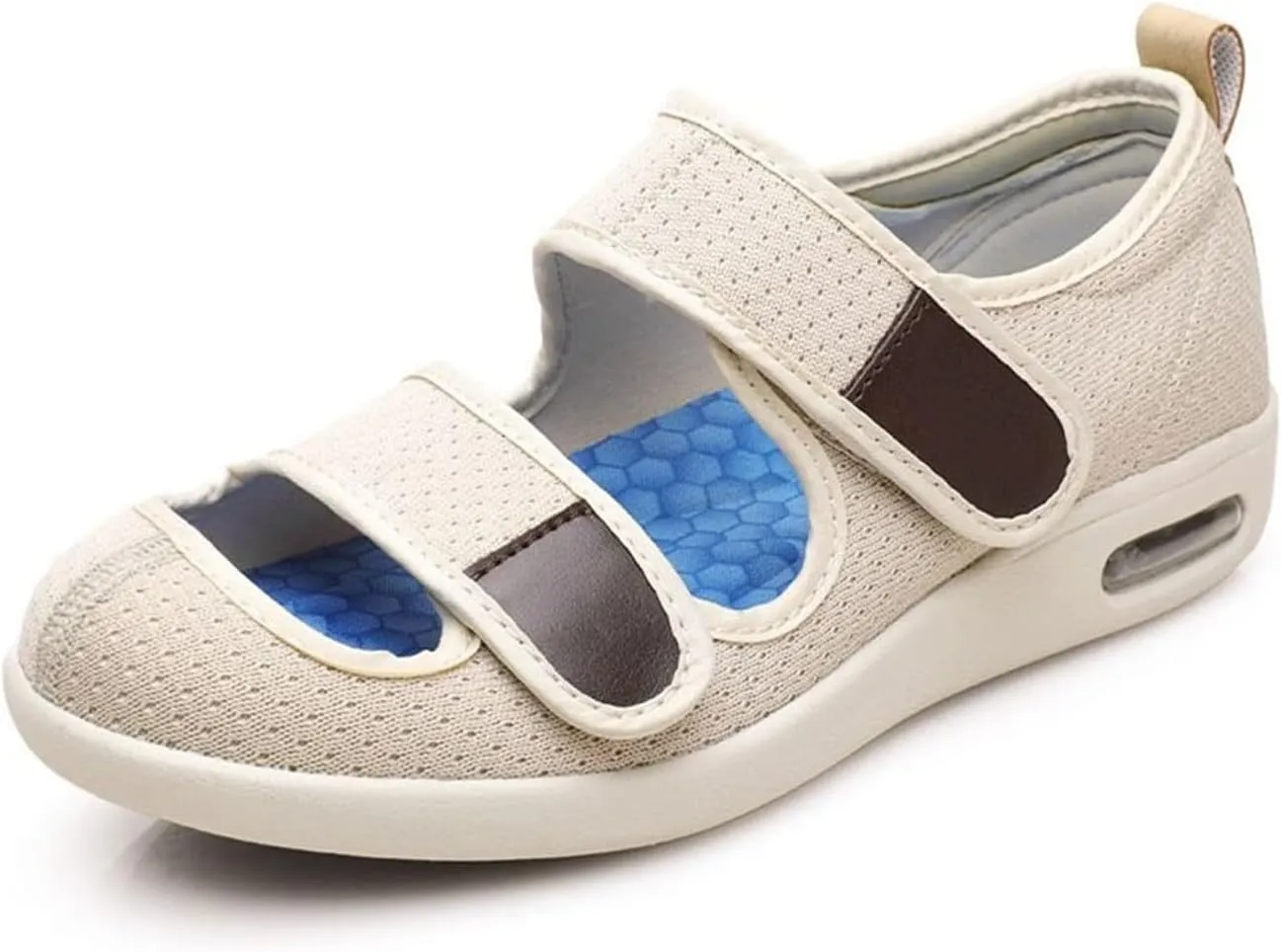 Summer Men's Adjustable Shoes Arthritis Edema Treatment Diabetic Shoes, Lightweight Casual Sneakers, Machine Washable Lightweight Forindoor, Outdoor, Assisted Living