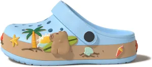 Sunporx Kids Girls Boys Clogs Garden Shoes Toddler/Little Kid Cartoon Sandals Summer Lightweight Outdoor Beach Pool Shoes