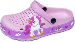 Sunporx Little Kids Clogs Cute Cartoon Boys Girls Garden Clogs Toddlers Non-Slip BreathableSummer Indoor Outdoor Kids Beach Pool Water Sandals