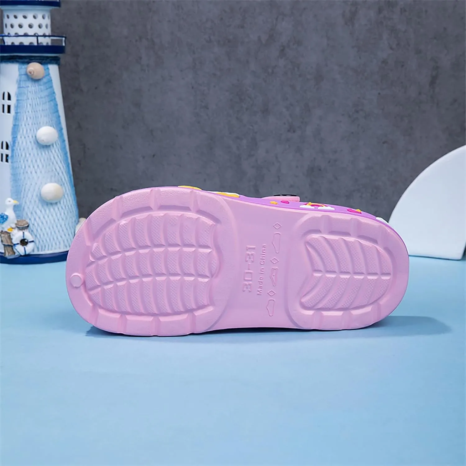 Sunporx Little Kids Clogs Cute Cartoon Boys Girls Garden Clogs Toddlers Non-Slip BreathableSummer Indoor Outdoor Kids Beach Pool Water Sandals