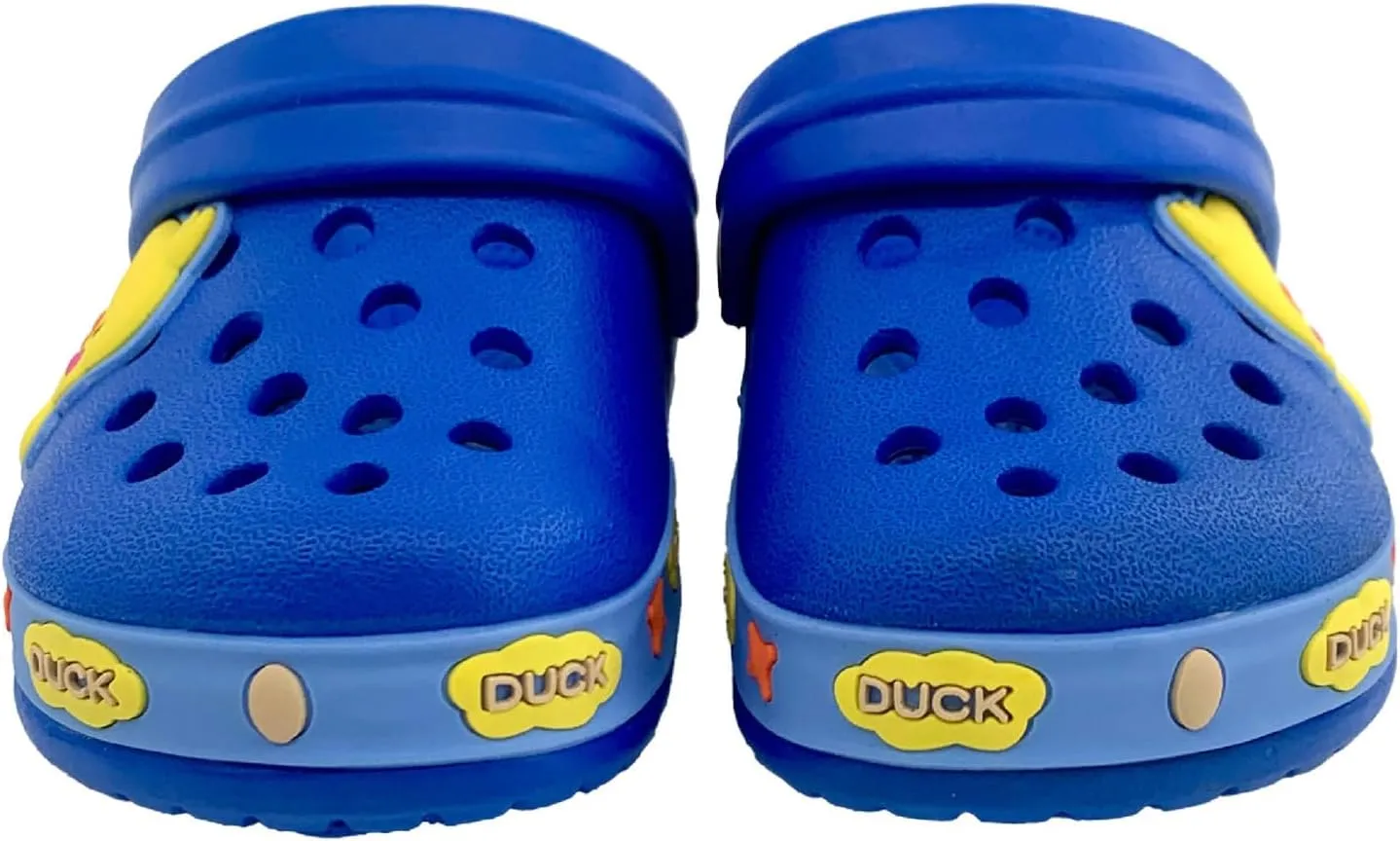 Sunporx Little Kids Clogs Shoes Summer Boys Girls Unisex-Child Cute Cartoon Graphic Garden Water Clogs Toddler Sandals Slip-on Lightweight Beach Pool Shower Slides