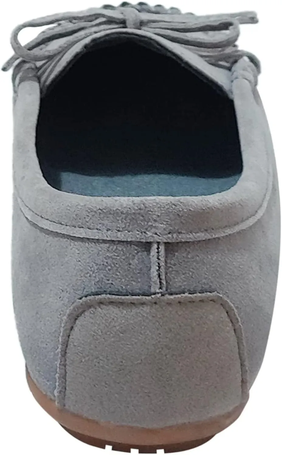 Sunporx Moccasin Shoes for Women Casual Bowknot Penny Loafers Womens Moccasin Slippers Driving Moccasins Shoes Suede Slip on Flat Shoes