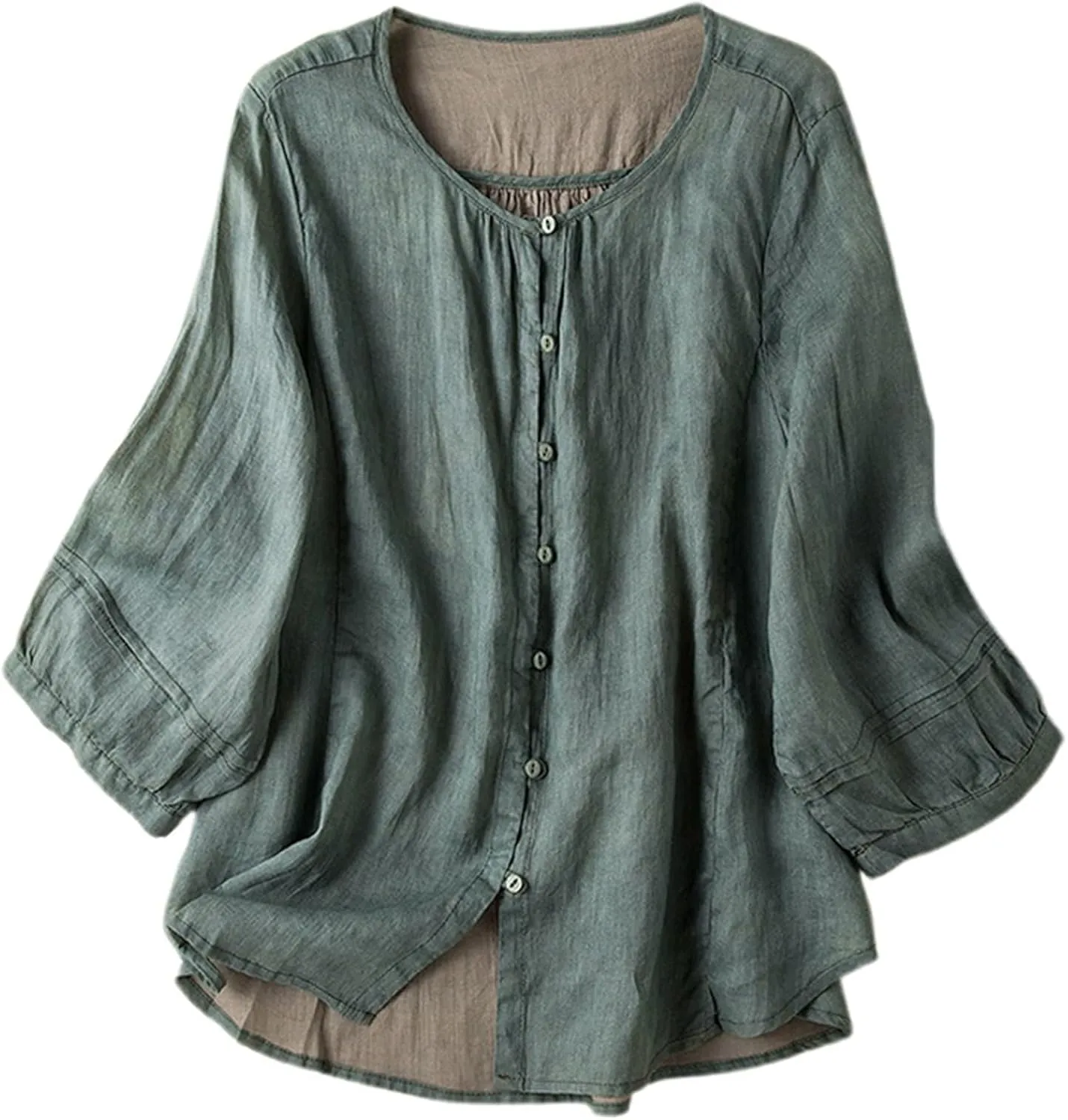 Swimsuit Coverup for Women 2025 Casual Button Down Short Sleeve Shirts Fashion Cotton Linen Shirt Top with Pocket