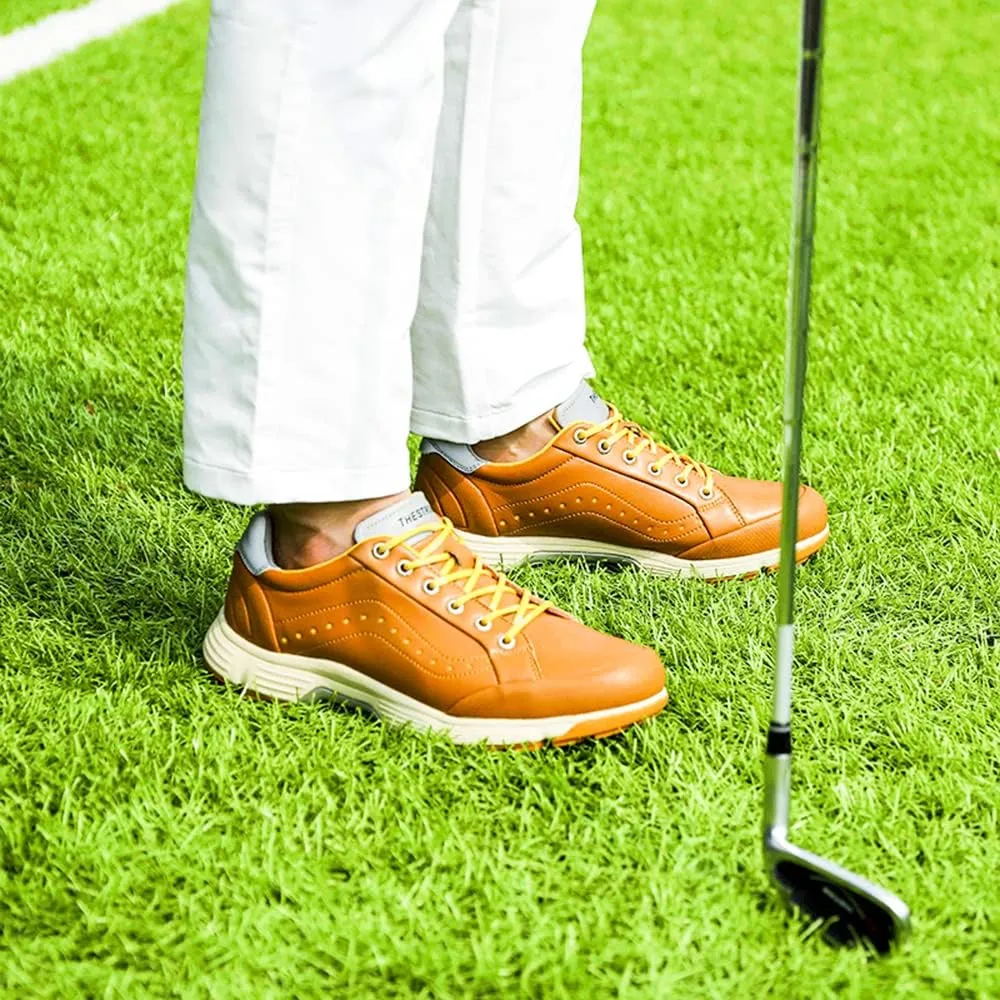THESTRON 2021 Men Golf Shoes Professional Spikes Golf Sport Sneakers Waterproof Mens Trainers Golfing