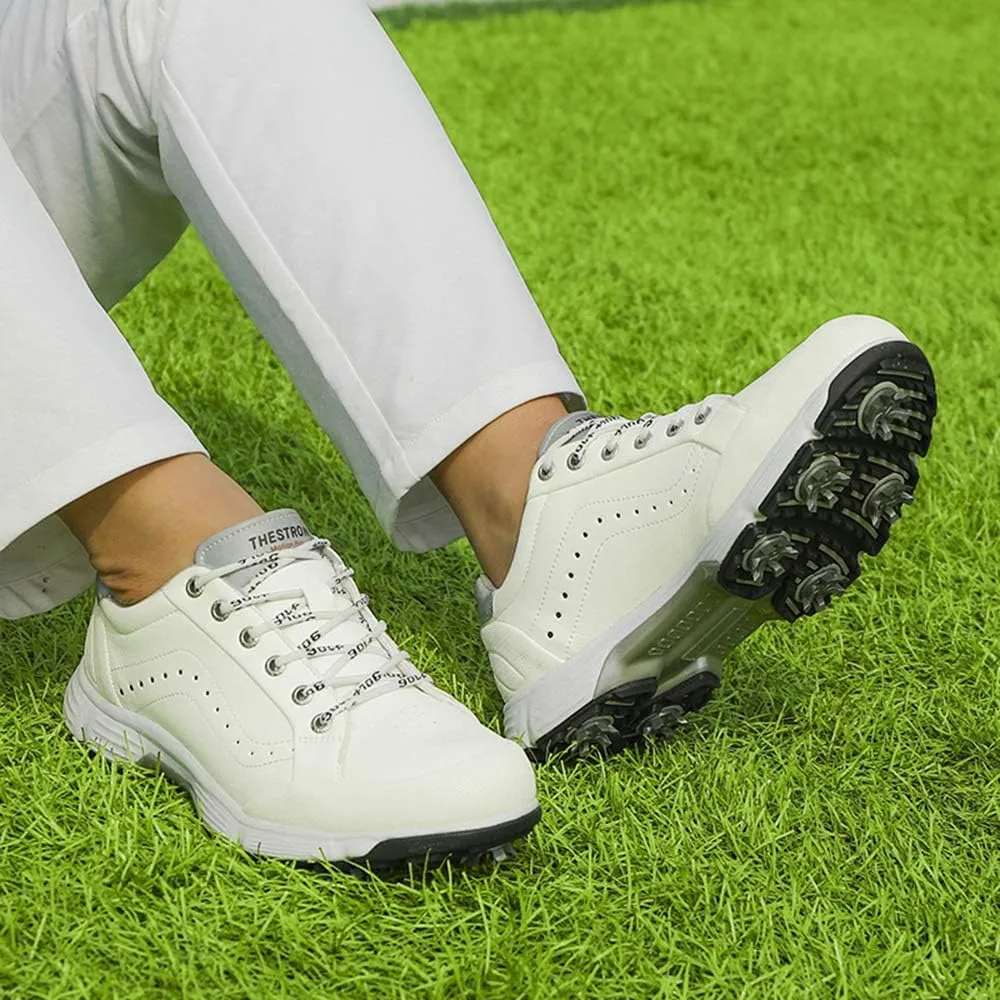 THESTRON 2021 Men Golf Shoes Professional Spikes Golf Sport Sneakers Waterproof Mens Trainers Golfing