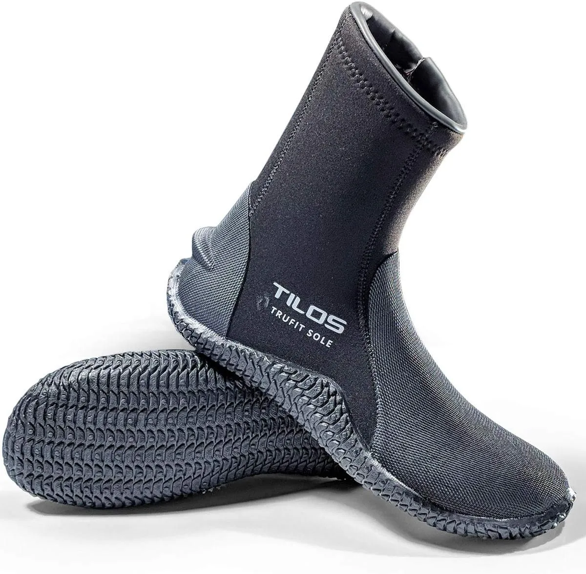 Tilos TruFit Dive Boots - Ergonomic Scuba Booties, 3-7mm
