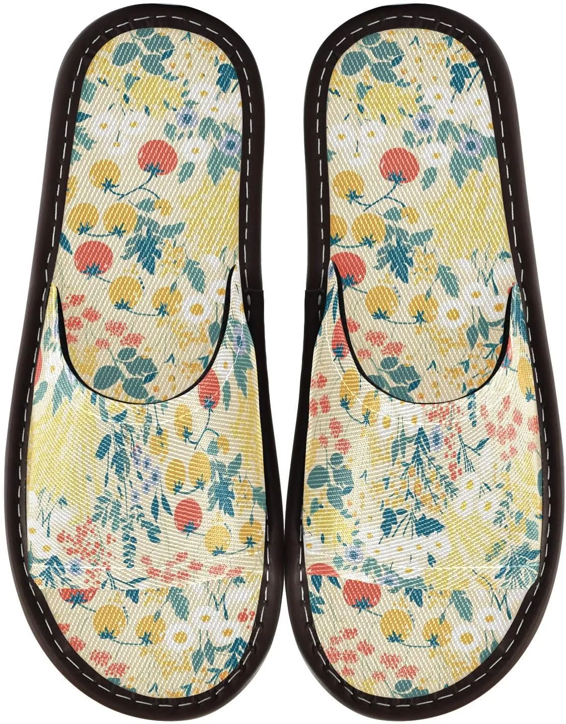 Tomato FLOWER and whites Mens Shower House Slippers Summer Beach Sandals for Home Travel Outdoor
