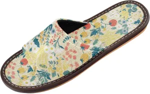 Tomato FLOWER and whites Mens Shower House Slippers Summer Beach Sandals for Home Travel Outdoor