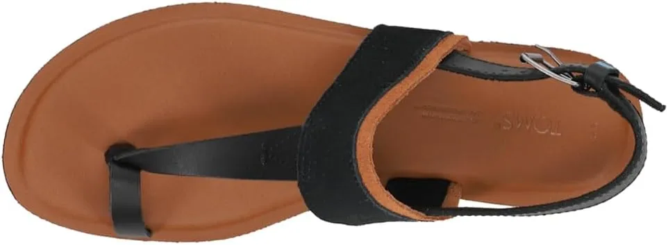 TOMS Womens Bree Sling Back Casual Sandals Casual - Black