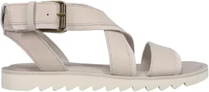 TOMS Womens Sidney Tread Snow Leopard Ankle Strap Casual Sandals Casual - Black, Off White