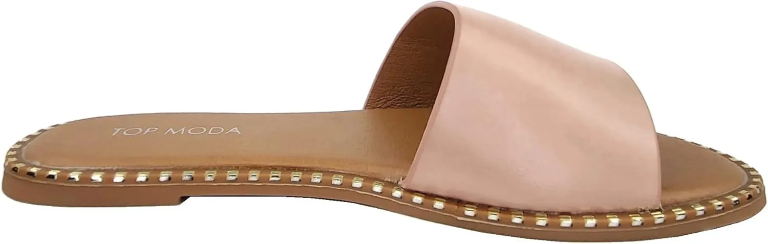 TOP Moda Women Open Toe Flat Fashion Sandals