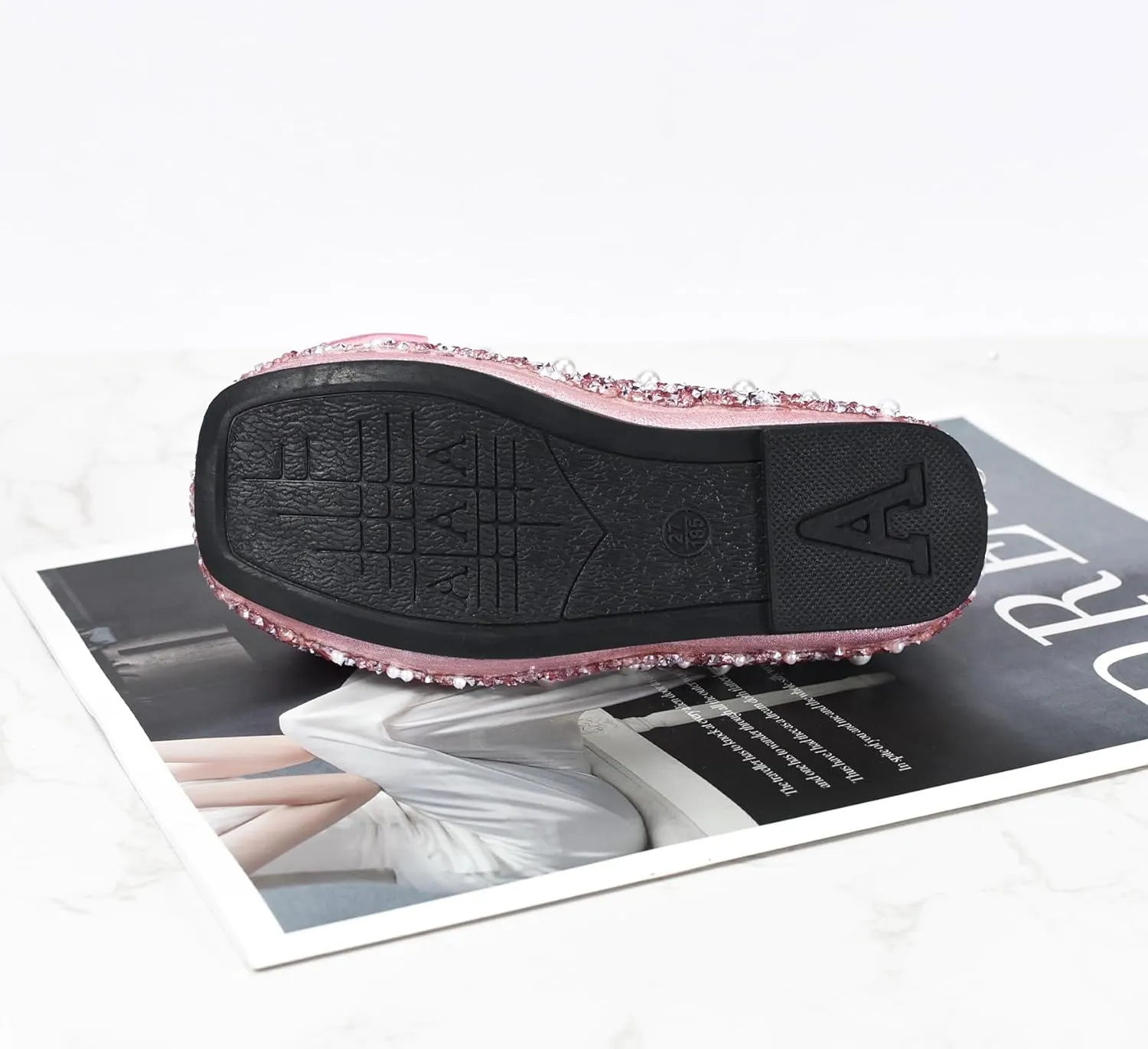 TRIWORIAE-Bling Girls Princess Shoes Glitter Ballerina Ballet Flats for Kid Toddler for Wedding Birthday Party