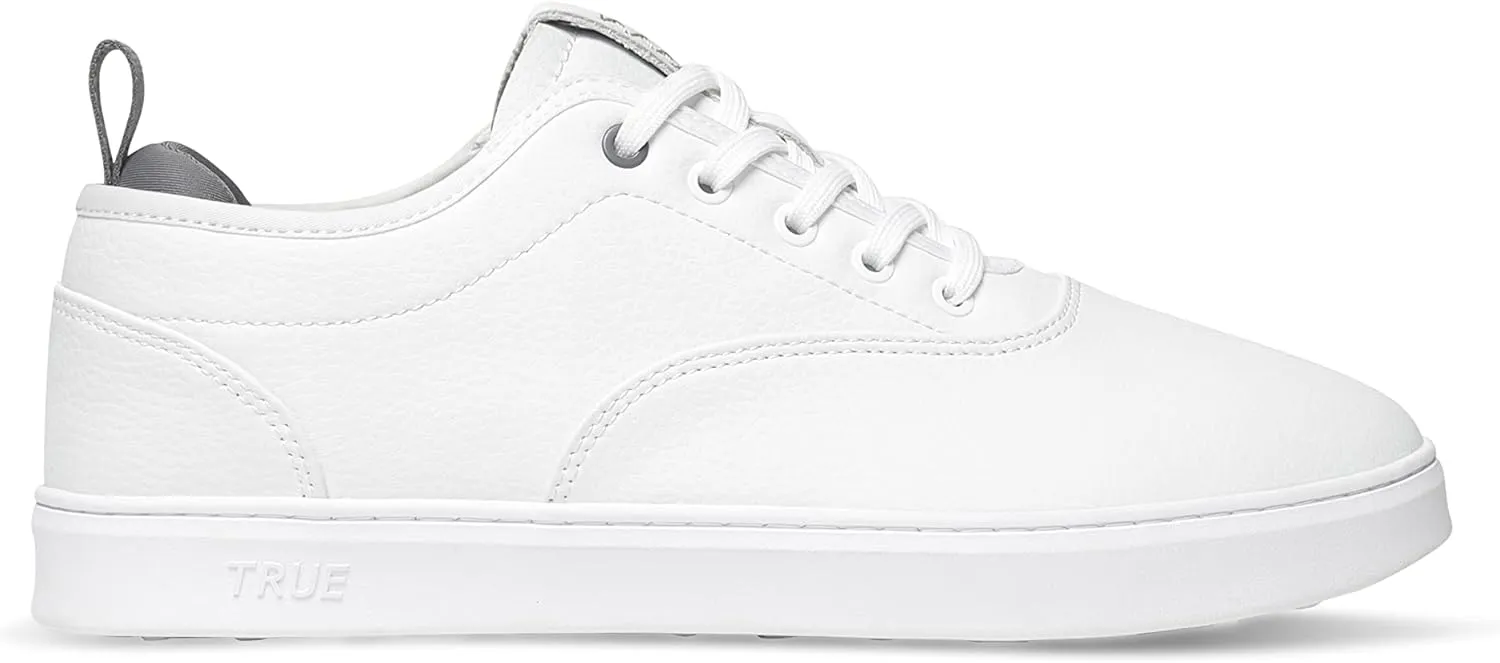 TRUE Linkswear FS-01 Women's Sneakers - Weather Resistant, Eco-Genuine Leather, Classic Style for All-Day Wear, Black