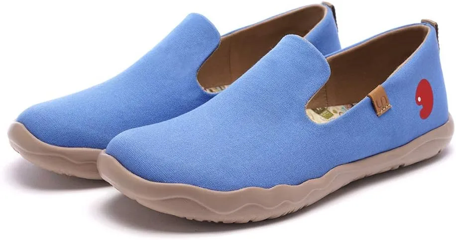 UIN Men's Slip Ons Color Loafers Canvas Lightweight Sneakers Walking Casual Art Painted Travel Shoes