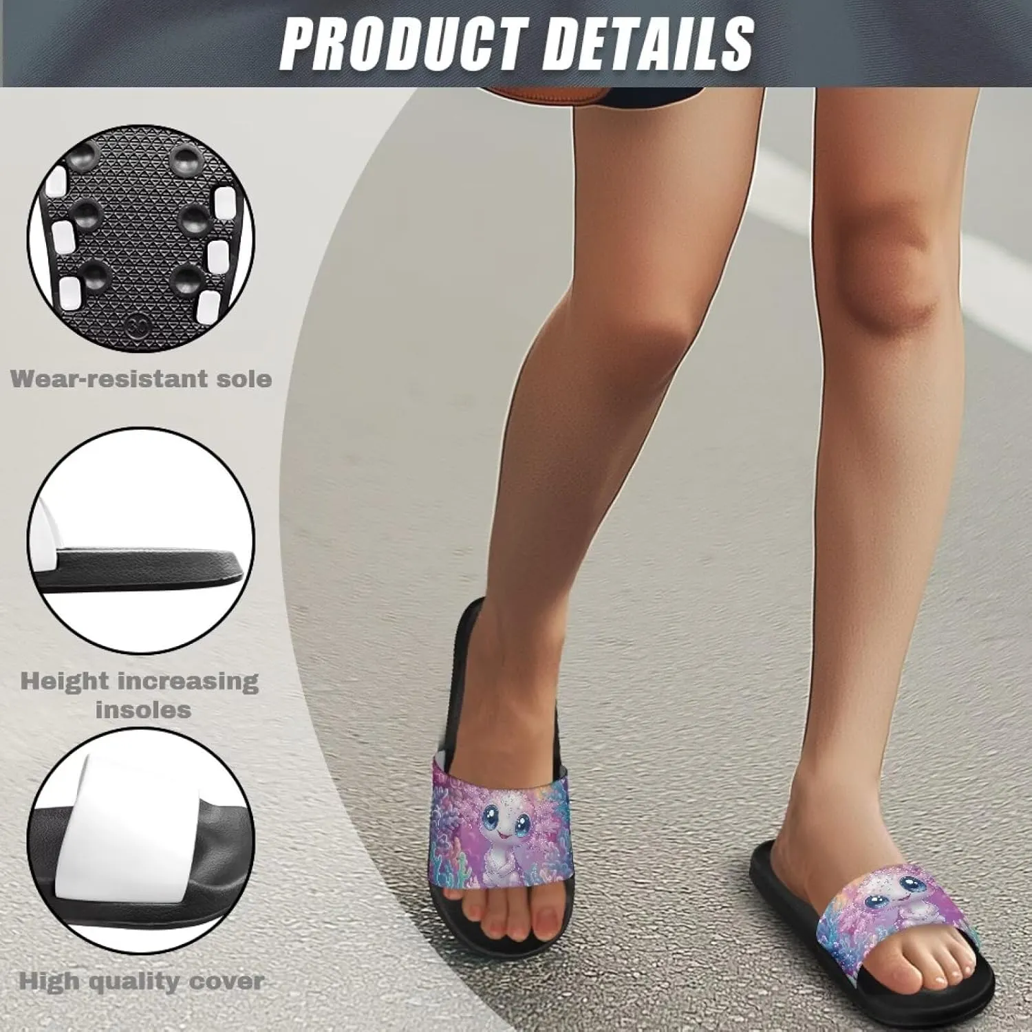 Unisex EVA Flip Flops for Women Men - Lightweight Sandals with Arch Support Beach Pool Slides Summer Slipper
