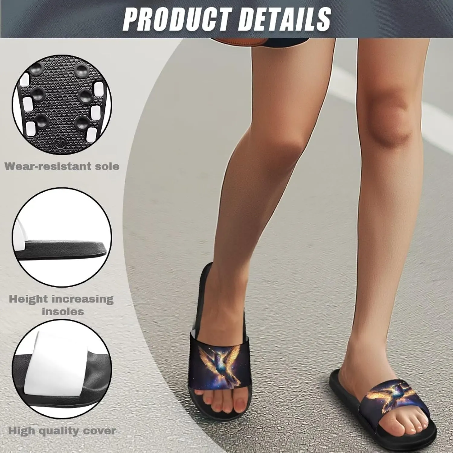Unisex EVA Flip Flops for Women Men - Lightweight Sandals with Arch Support Beach Pool Slides Summer Slipper