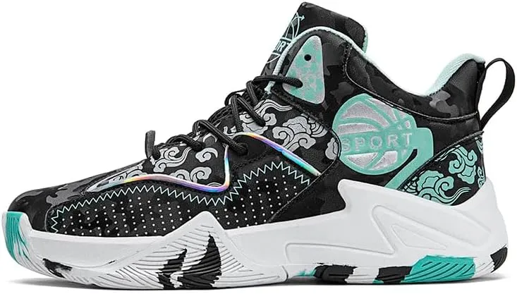 Unisex High Top Basketball Shoes Women's Shoes Men's Shoes Breathable Non Slip Outdoor Sneakers Cushioning Workout Shoes for Fitness