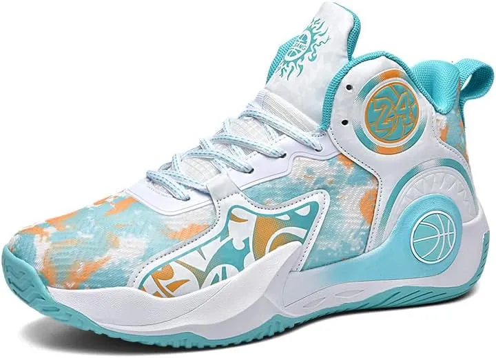 Unisex High Top Basketball Shoes Women's Shoes Men's Shoes Breathable Non Slip Outdoor Sneakers Cushioning Workout Shoes for Fitness