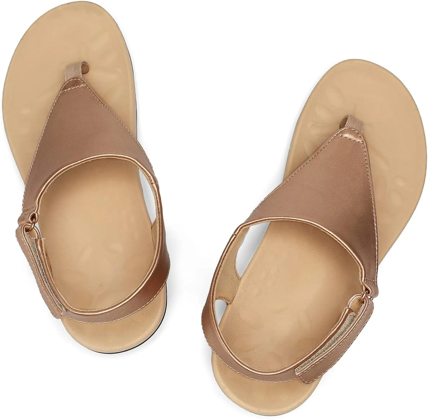UTENAG Womens Arch Support Sandals Orthotic Adjustable Thong Flip Flops Shoes