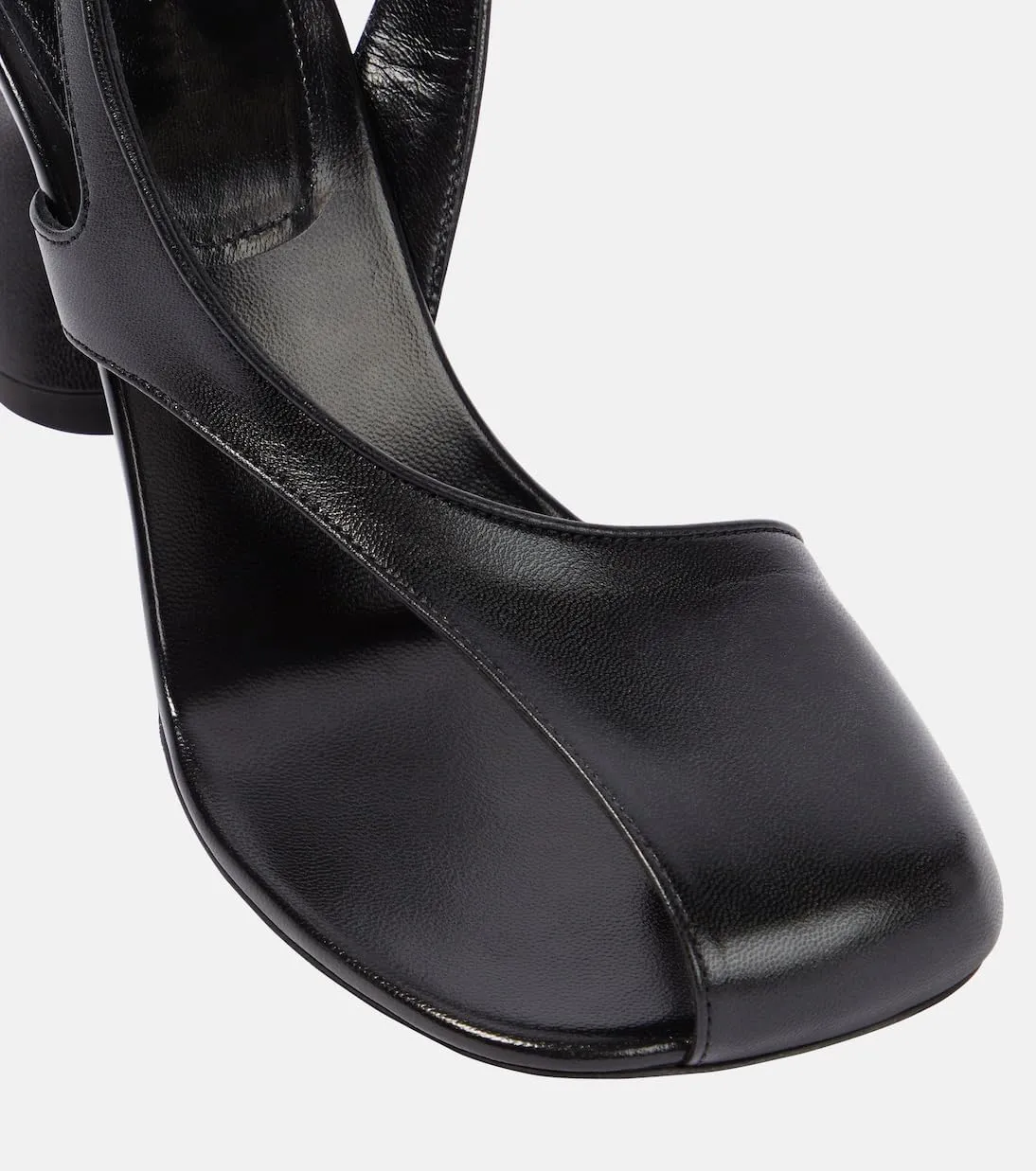 Vertundy Women's Flip Flop Heels High Heeled Sandals Leather Chunky Square Toe Adjustable Ankle Strap Buckle Dress Fashion Sandals