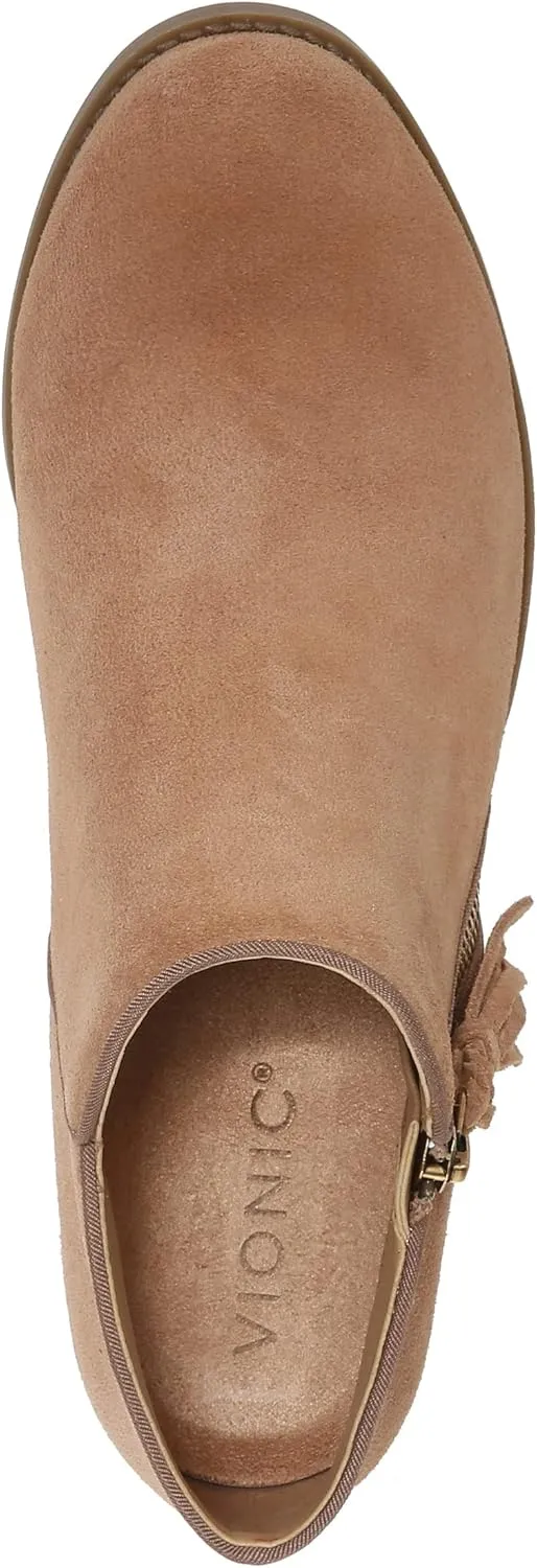 Vionic Women's Shyanne Suede Zipper Short Boot