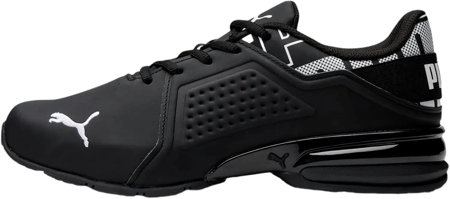 Viz Runner Repeat Mens Running Sneakers Puma Black-Puma White, 9.5