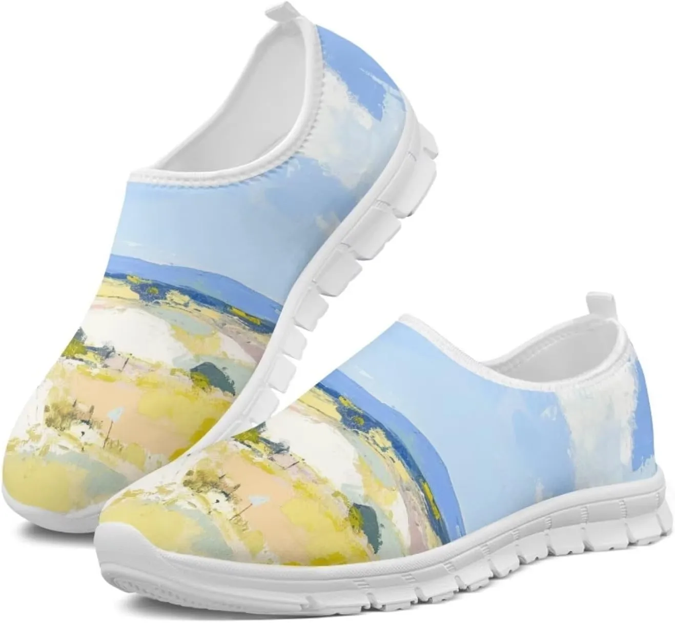 Walking Sneakers for Women Casual Slip On Shoes