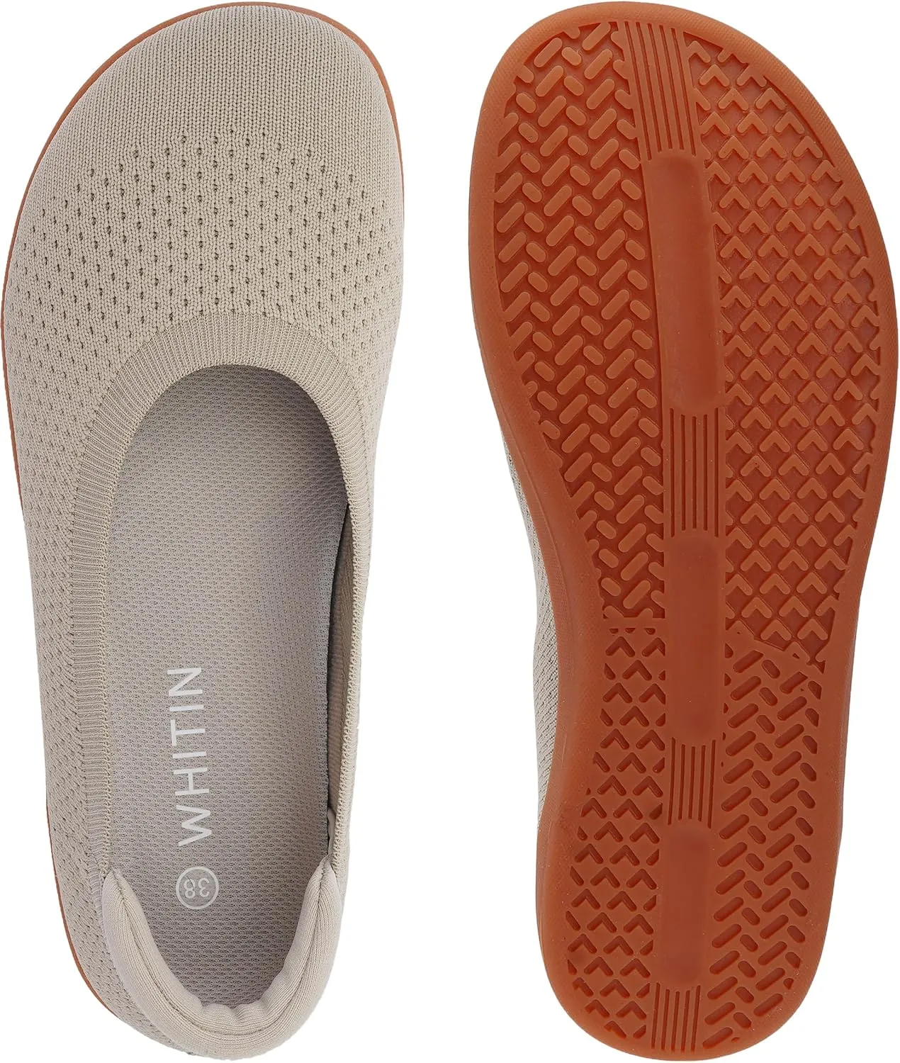 WHITIN Women's Barefoot Ballet Flats   Wide Toe Box   Zero Drop Sole