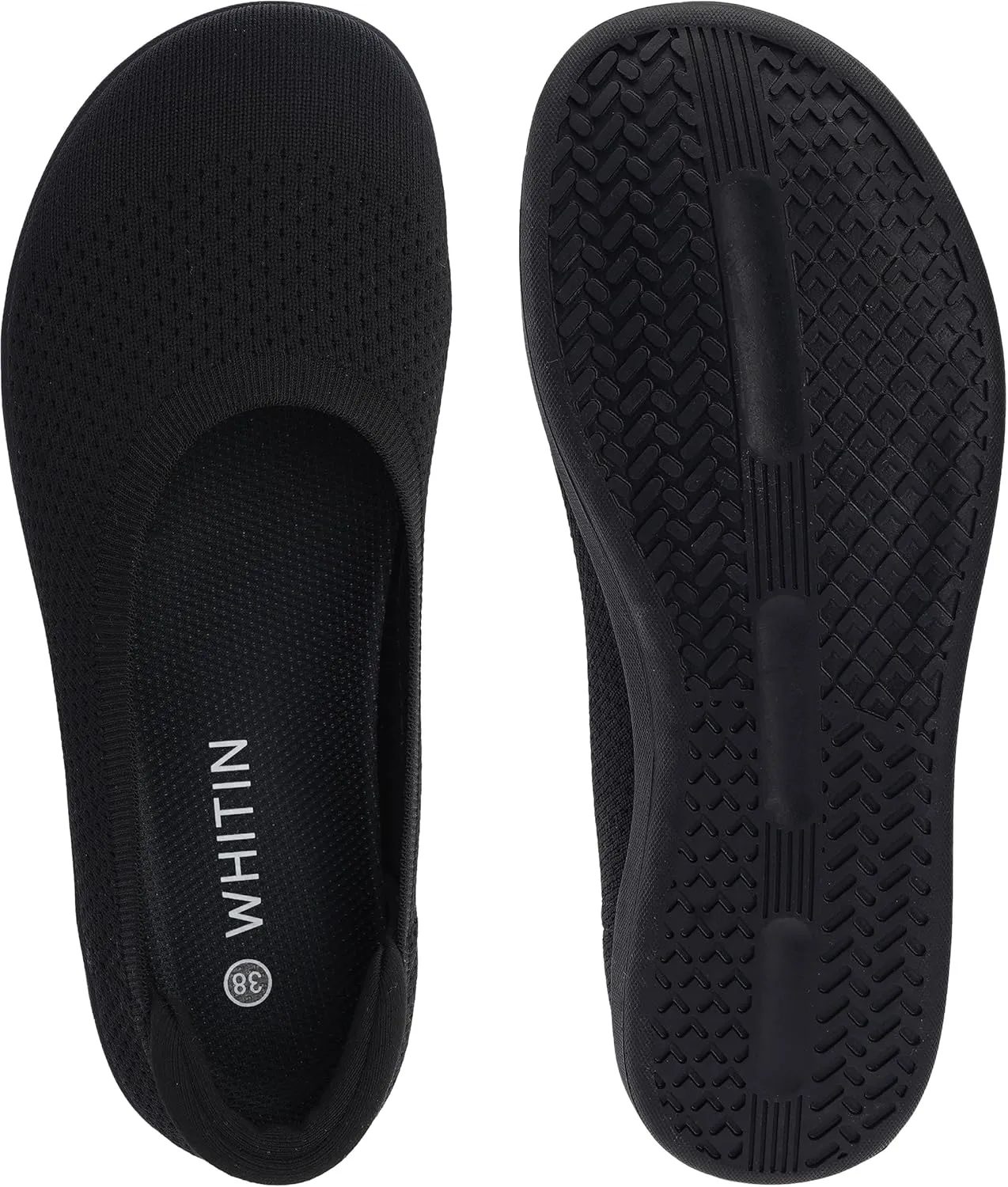 WHITIN Women's Barefoot Ballet Flats   Wide Toe Box   Zero Drop Sole