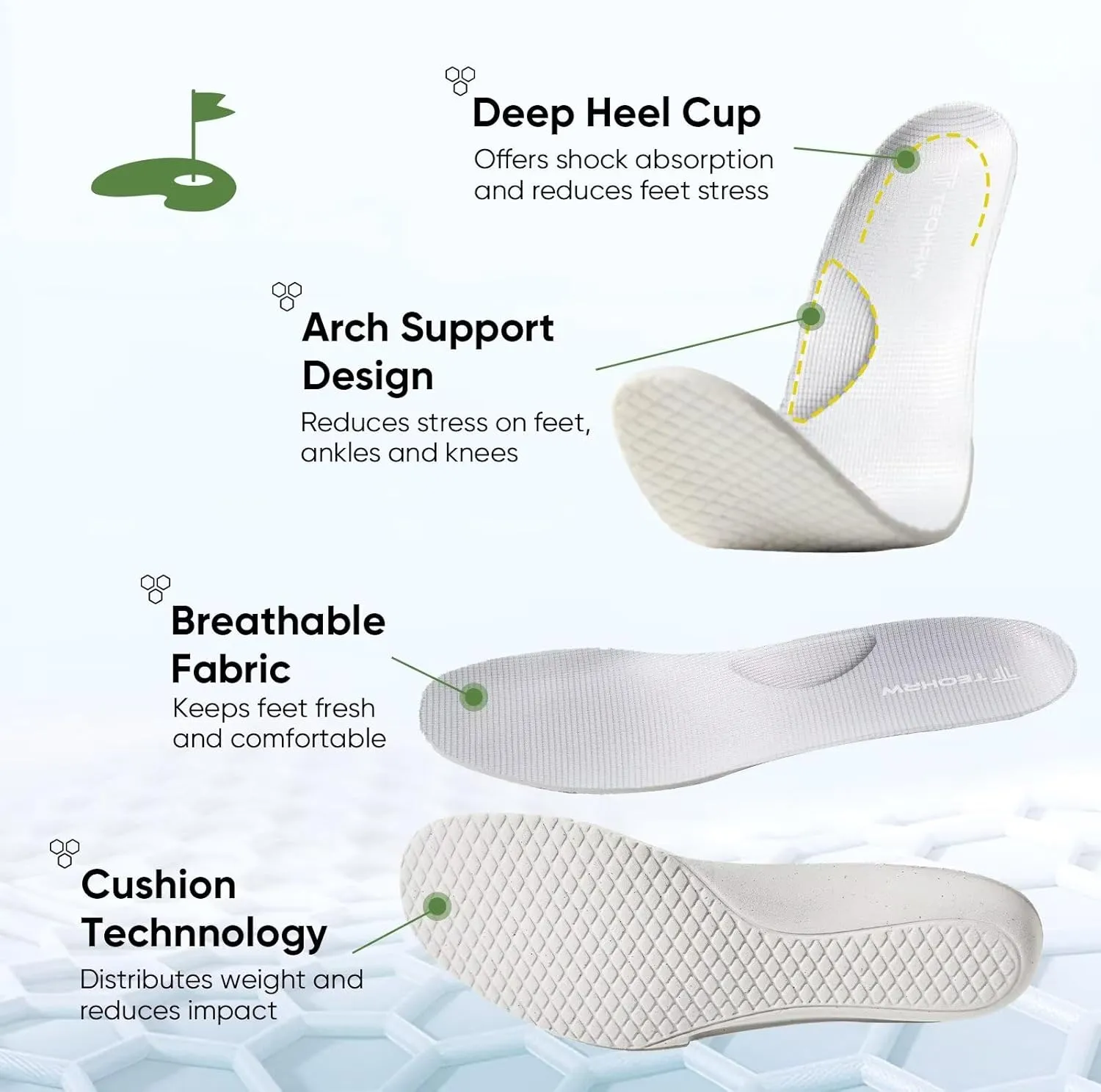 Wide Golf Shoes for Men Spikeless Professional Outdoor Waterproof Golfing Footwears Sneakers with Arch Support
