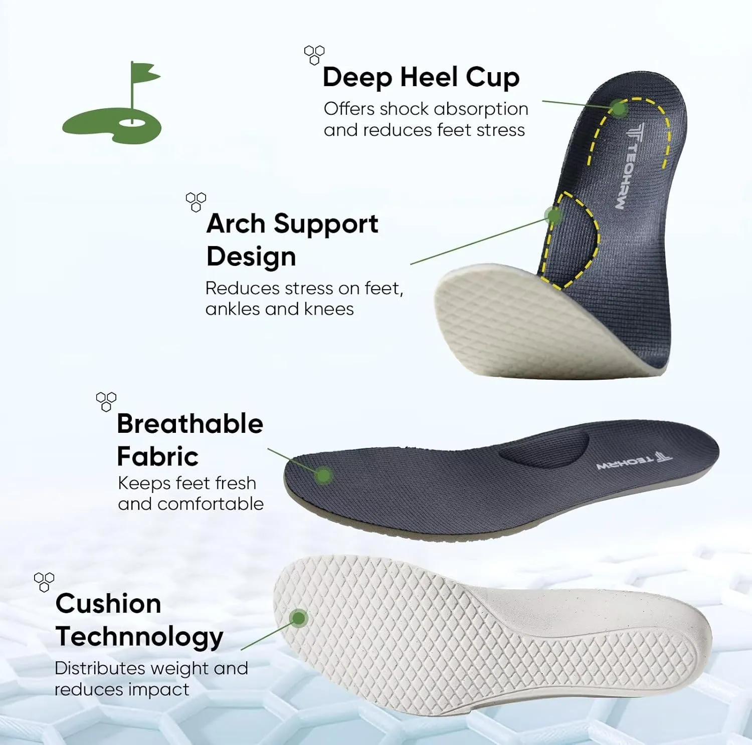 Wide Golf Shoes for Men Spikeless Professional Outdoor Waterproof Golfing Footwears Sneakers with Arch Support