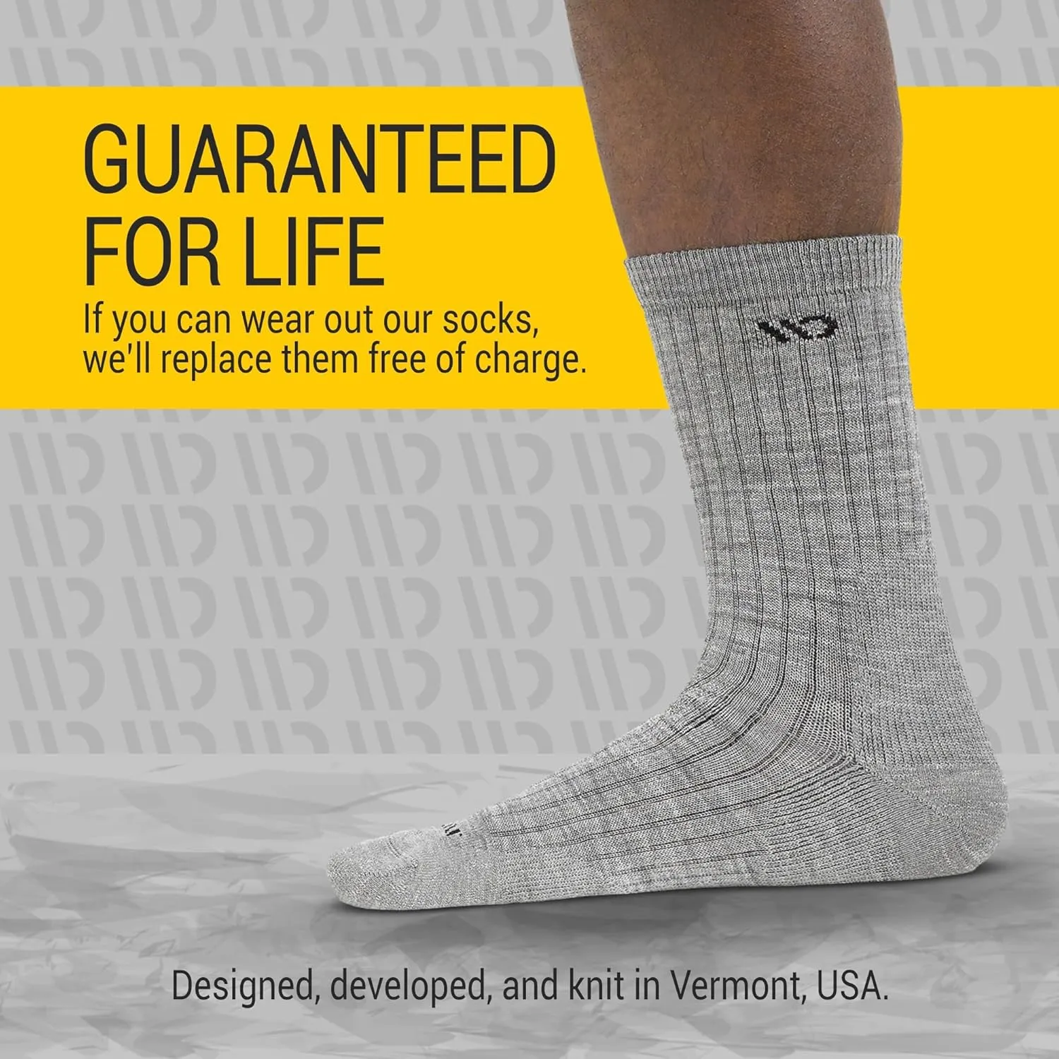 Wide Open Micro Crew Men's Merino Wool Socks - Everyday Wide Socks for Wide Feet