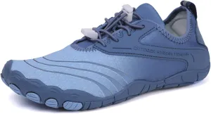 Women Men Barefoot Shoes Weightlifting Shoes Slip on Walking Sneakers Water Shoes for Hiking Walking Swim(Size:11,Color:Blue)