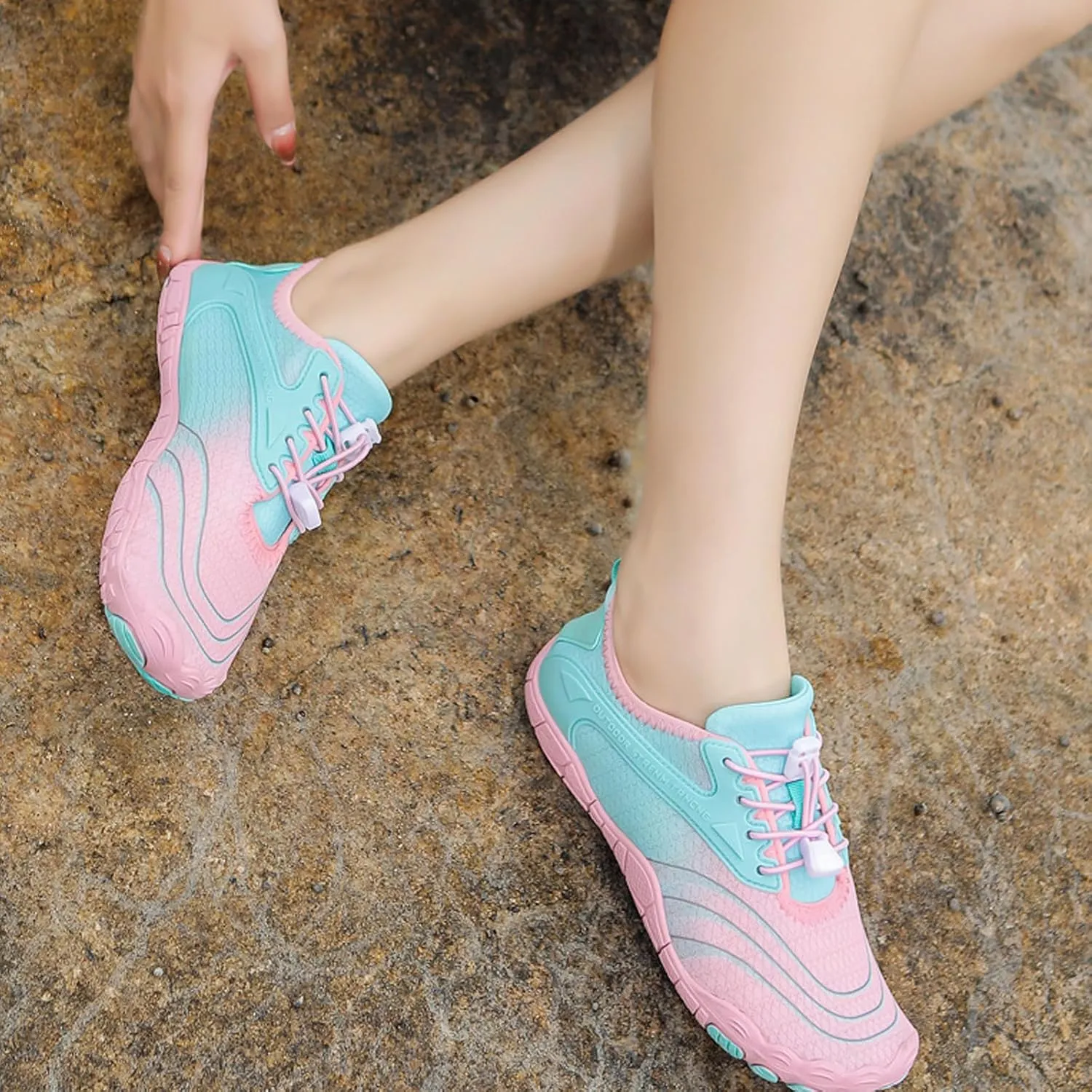 Women Men Barefoot Shoes Weightlifting Shoes Slip on Walking Sneakers Water Shoes for Hiking Walking Swim(Size:11,Color:Blue)